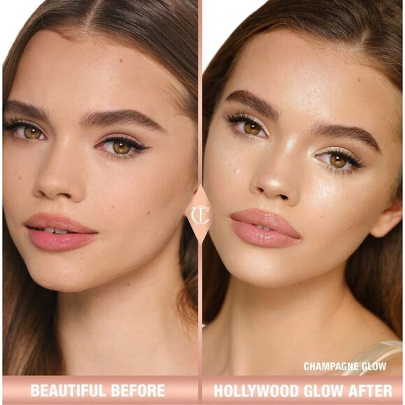 NWT- HOLLYWOOD GLOW GLIDE FACE ARCHITECT HIGHLIGHTER SHADE:CHAMPAGNE GLOW - Picture 6 of 14